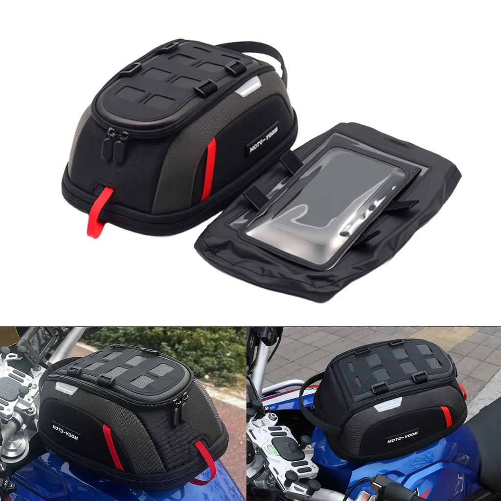 For R1200GS ADV R1250GS R 1250 GS F850GS F 750GS Magnetic Motorcycle Tank Bag Portable Card Phone Tool Bag Universal Black
