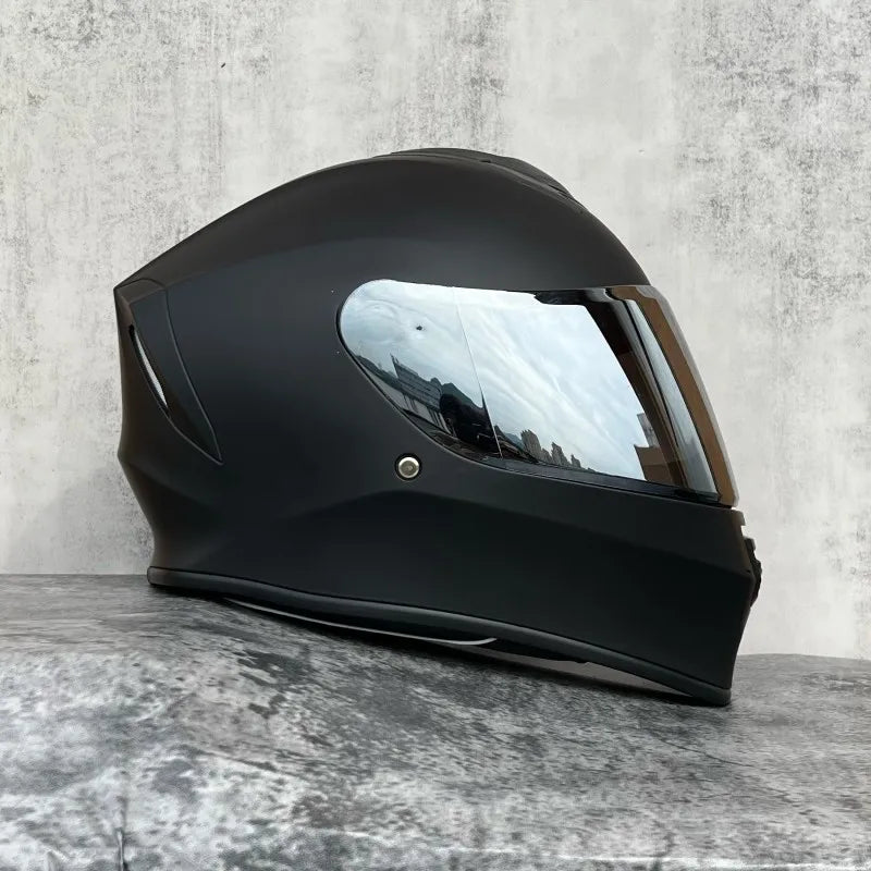 018-Full Face Motorcycle Helmet Unisex All Season, DOT Safety Certified ABS Shell, Shockproof Breathable Adult Motorbike Gear