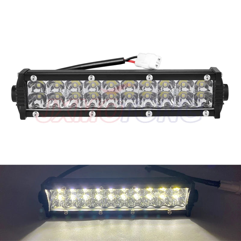 Motorcycle LED Light Bar Headlight Kit With Mounting Brackets and Switch For CRF250F CRF110 TTR110 YZF450 7/8" 22mm Handlebars