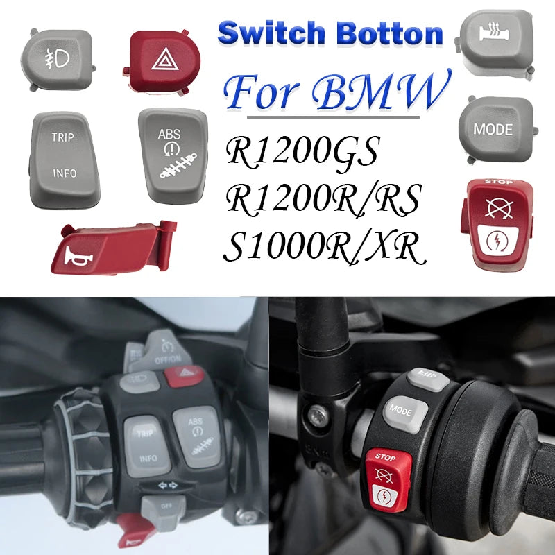 For BMW R1200GS Adventure ADV R1200R R1200RS S1000R S1000XR 2014-2019 Motorcycle Switch Button Cover Accessories R 1200 GS