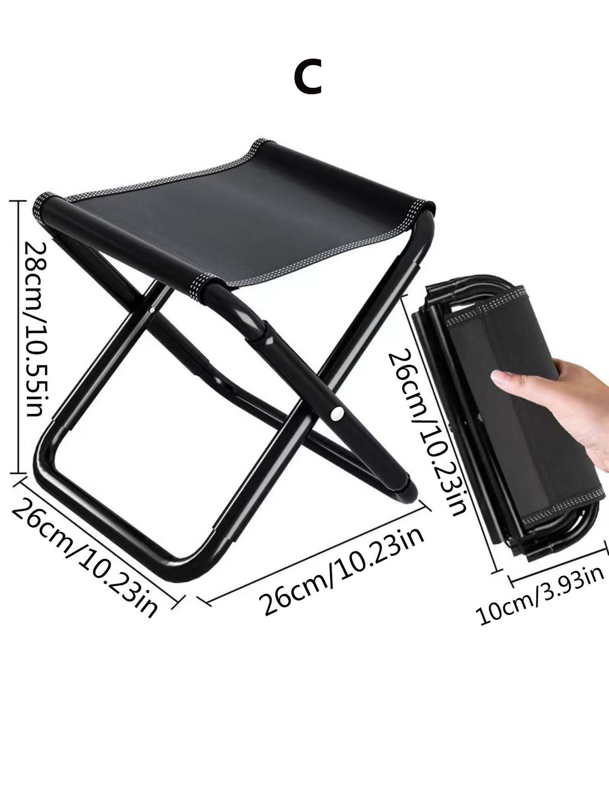 Portable Folding Chair Bench Fishing Stool Travel Camping Horse Stool Stools Train Subway Queuing Portable Stools Outdoor Tool