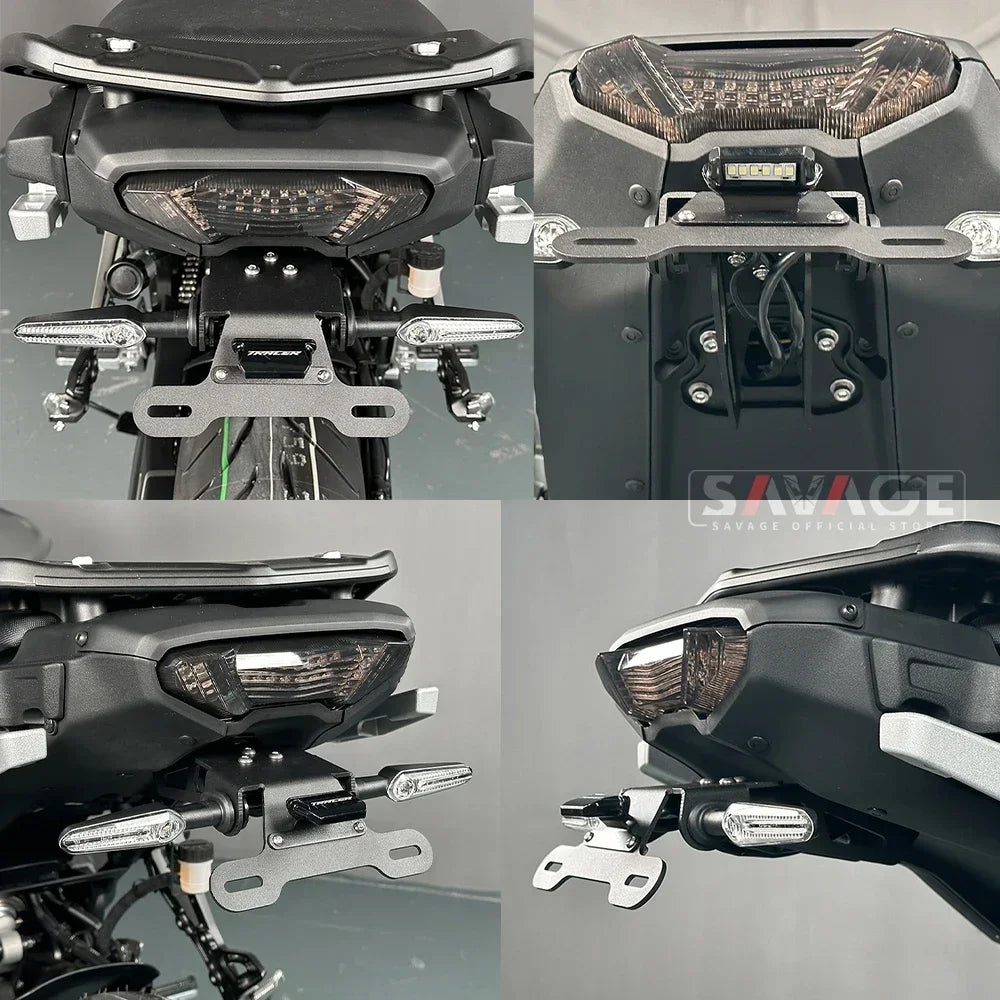 License Plate Holder For YAMAHA MT09 Tracer 900/9/GT 9GT MT07 Tracer 700 7 FJ09 Motorcycle Tail Tidy Fender Eliminator LED Light