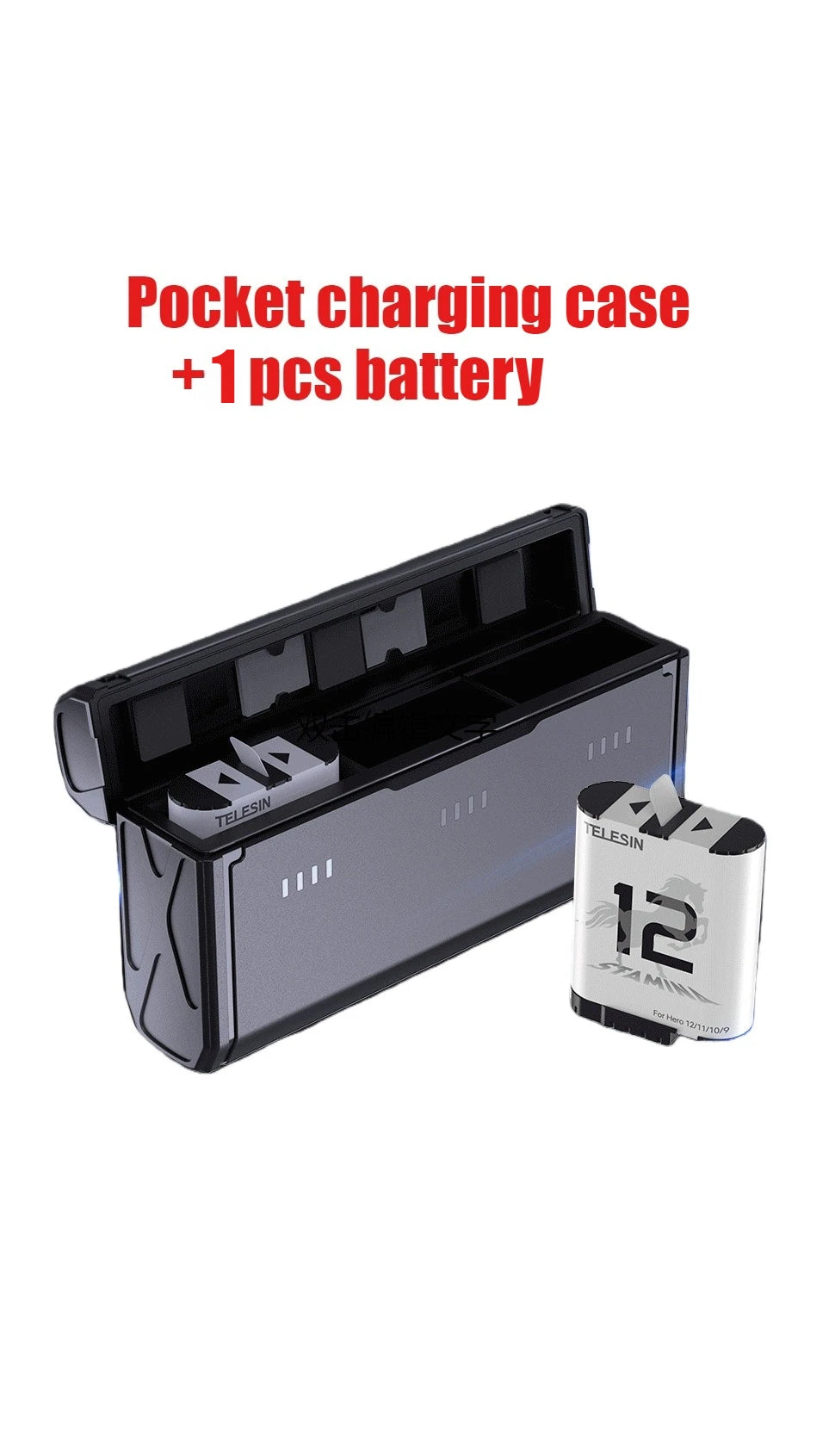 3.85V 1720mAh Low-Temperature Pocket Battery for GoPro Camera 9 10 11 12 Replace Rechargeable Battery Accessories