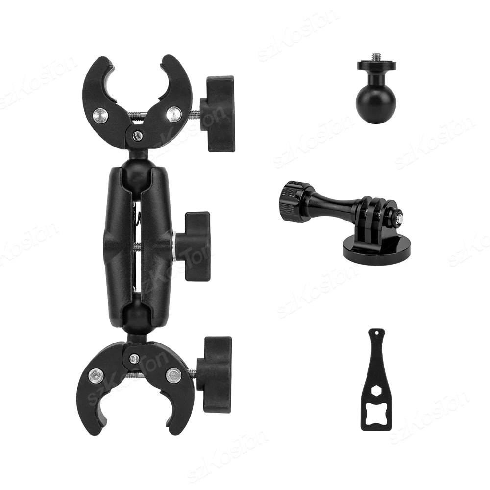 For Insta360 X3 X4 Motorcycle Bicycle Panoramic Selfie Stick Monopod Mount Handlebar Bracket For GoPro 13 12 11 10 DJI Accessory