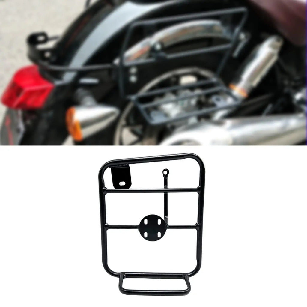 Multifunction Motorcycle Luggage Rack Carbon Steel Side Mount Support for Triumph Speed 400 2024 2025