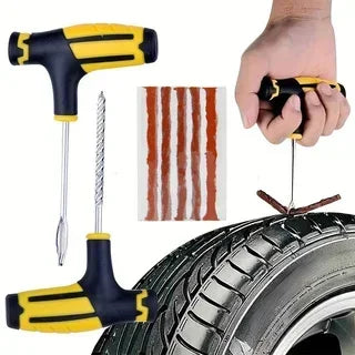 Clearance_Motorcycle Tire Repair Kit car Puncture Plug Tools Tyre Puncture Emergency for Tire Strips Stirring Glue Repair Tool K