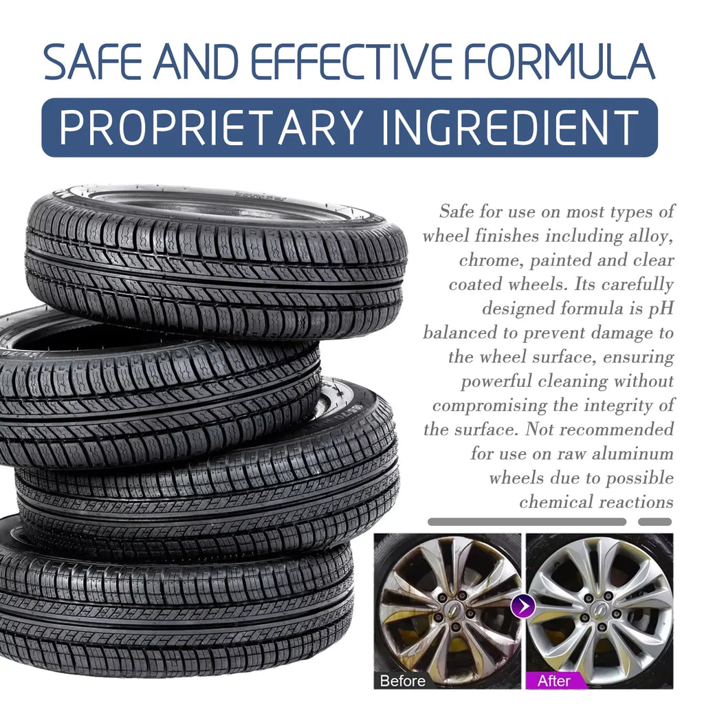 100ml Car Motorcycle Wheel Cleaner Spray Long Lasting Car Tire Brightener Tire Refurbishing Agent for Moto Detail Chemical Care