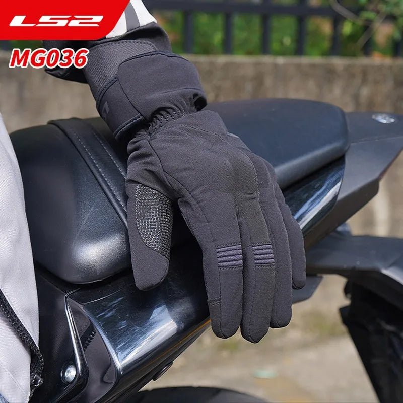 Original LS2 MG036 URBS‑II Motorcycle Gloves Autumn Winter Warm Waterproof Splash‑proof Wear‑Resistant Tear‑Resistant