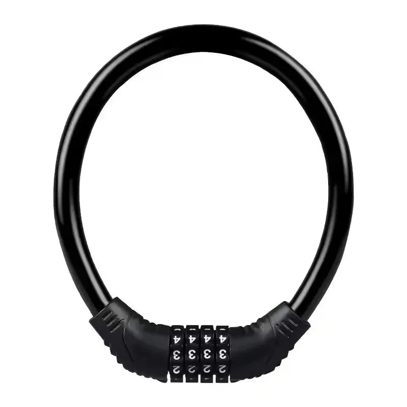 Reinforced Motorcycle 4-digit Code Anti-theft Lock Reinforced Mountain Bike Road Bike Security Lock Portable Accessories
