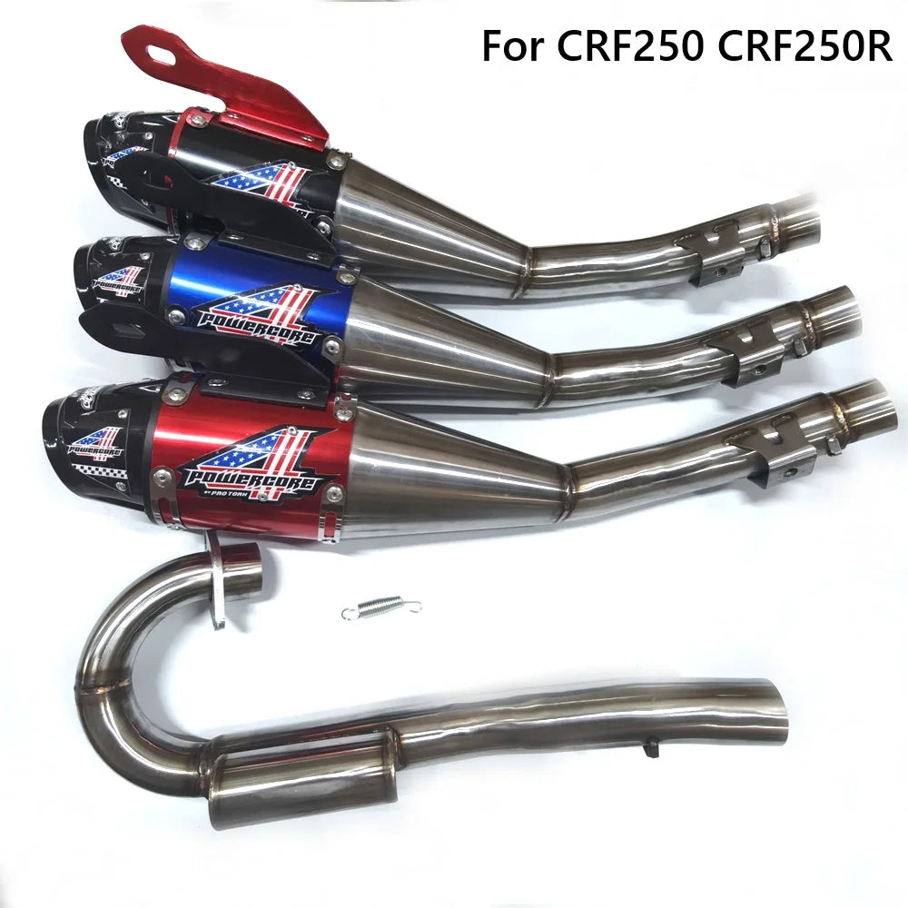 Motorcycle Spare Parts FOR CRF250 High Quality&Performance Motorcycle Exhaust Pipe Assembly Muffler Stainless Steel