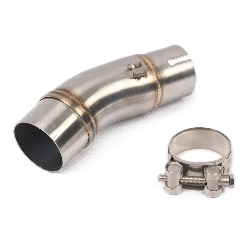 51mm Motorcycle Exhaust Pipe Middle Link Tubo de Escape Muffler System  For Kawasaki Ninja 400 Z400 Z250 2017-2021