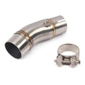 51mm Motorcycle Exhaust Pipe Middle Link Tubo de Escape Muffler System  For Kawasaki Ninja 400 Z400 Z250 2017-2021