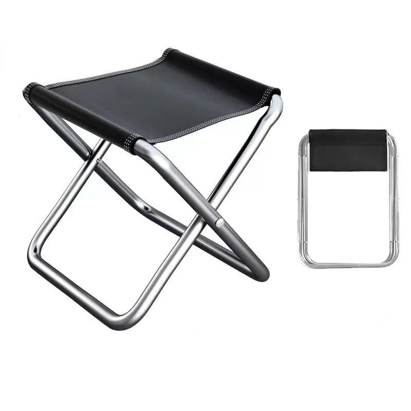 Portable Folding Chair Bench Fishing Stool Travel Camping Horse Stool Stools Train Subway Queuing Portable Stools Outdoor Tool