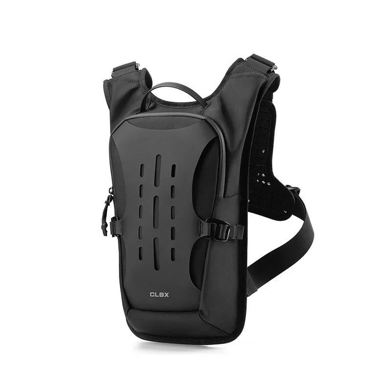ALBERS Motorcycle Backpack Reflective Hydration Pack Large Capacity Water Resistant Outdoor Touring Rear Seat Bag Black