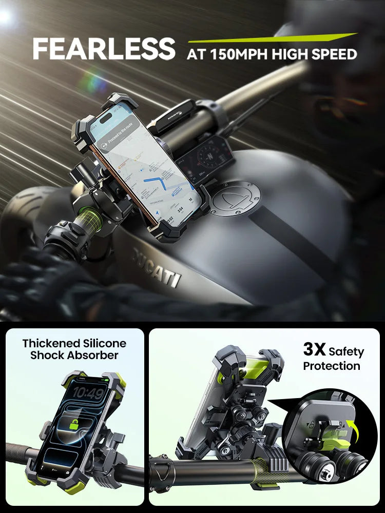 Joyroom Mobile Support for the Car Phone Holder Universal Mobile Phone Stand Motorcycle Mountain Bike Road Bike 360° Rotatable