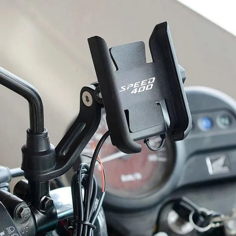 Motorcycle Handlebar Navigation Mobile Phone Bracket For Triumph Speed 400 Scrambler 400X 400 X 2023 2024 2025 Accessories