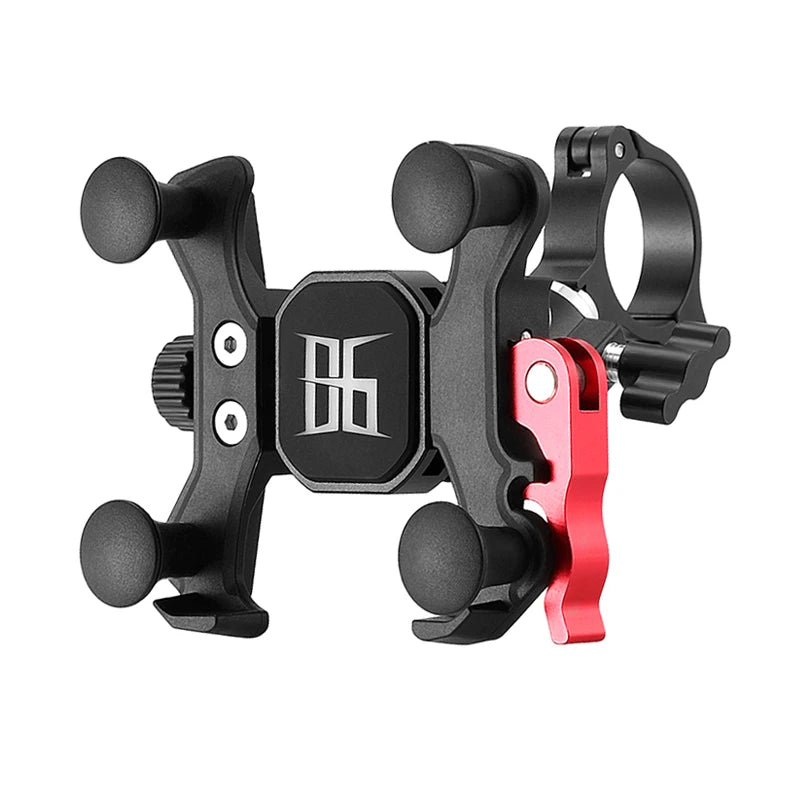 Motorcycle Bicycle Handlebar Cell Phone Holder Quick Mount Universal E-Bike Scooter Phone Mount for 4.7-7'' Mobile Devices