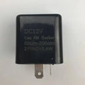 Motorcycle LED Flasher Relay 12V Speed Adjustable 2 Pin LED Electronic Flasher Relay for Motorcycle Turn Signal Direct Replaceme
