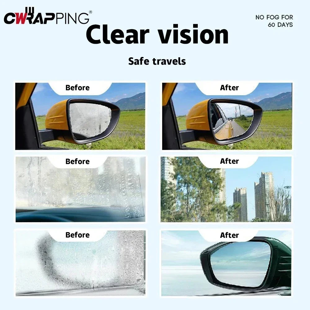 Motorcycle Anti-fog Spray Cleaning Helmet Vision Clear Spray Car Windows Screens Mirror Windshield Defogging Cleaner Accessories