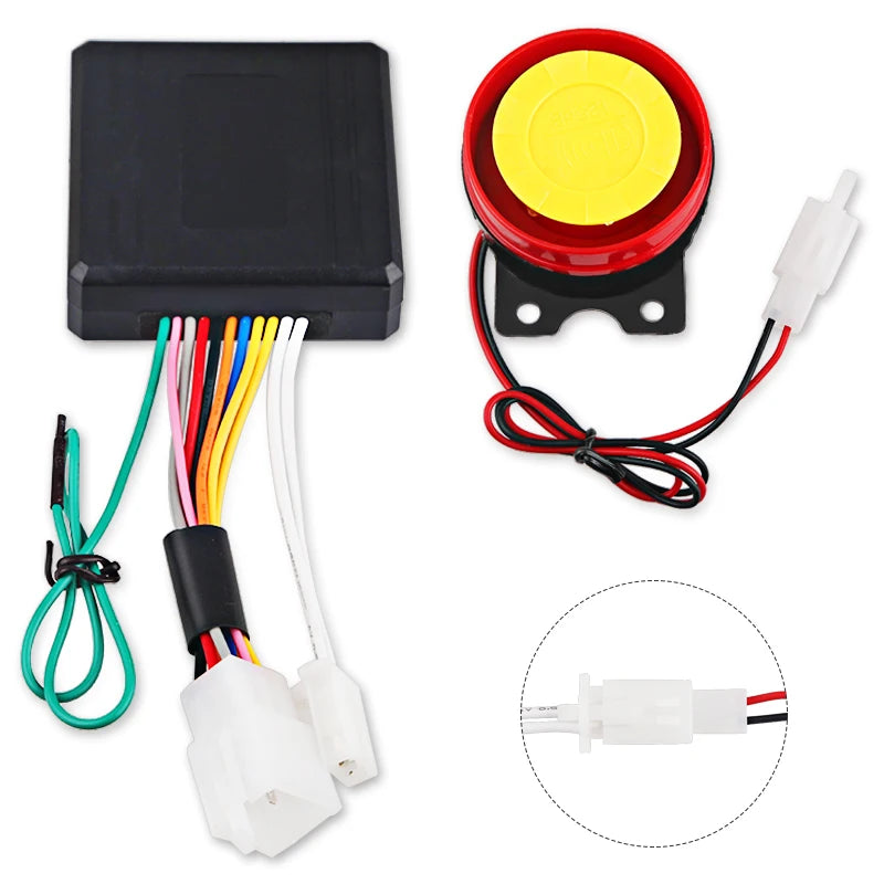Motorcycle Anti-Theft Alarm System Wireless Remote Engine Starter Stop with Remote Controller Key Module Horn for 12V Motorcycle