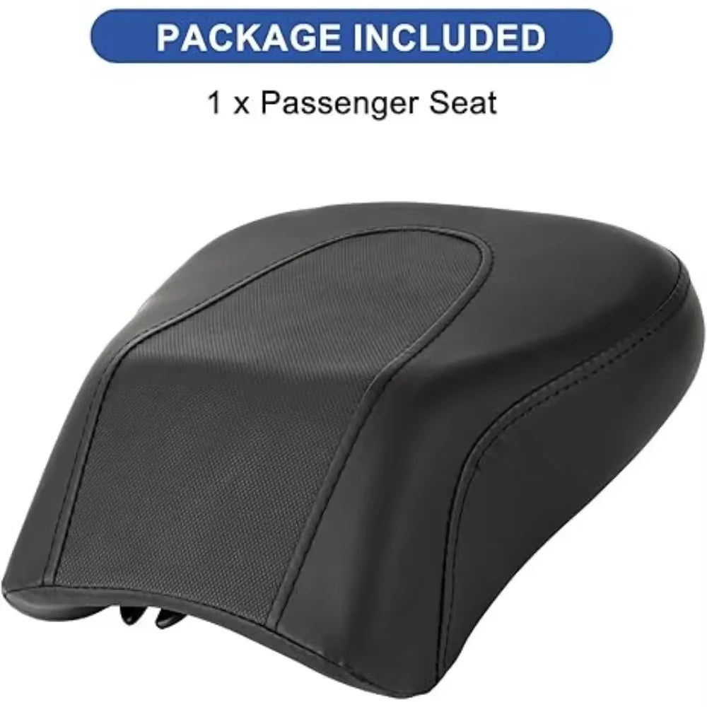 Motorcycle Leather Rear Passenger Pillion Seat for Harley Davidson FLSTF Fat Boy 2005 2006 2007 2008 2009 2010 2011 2012