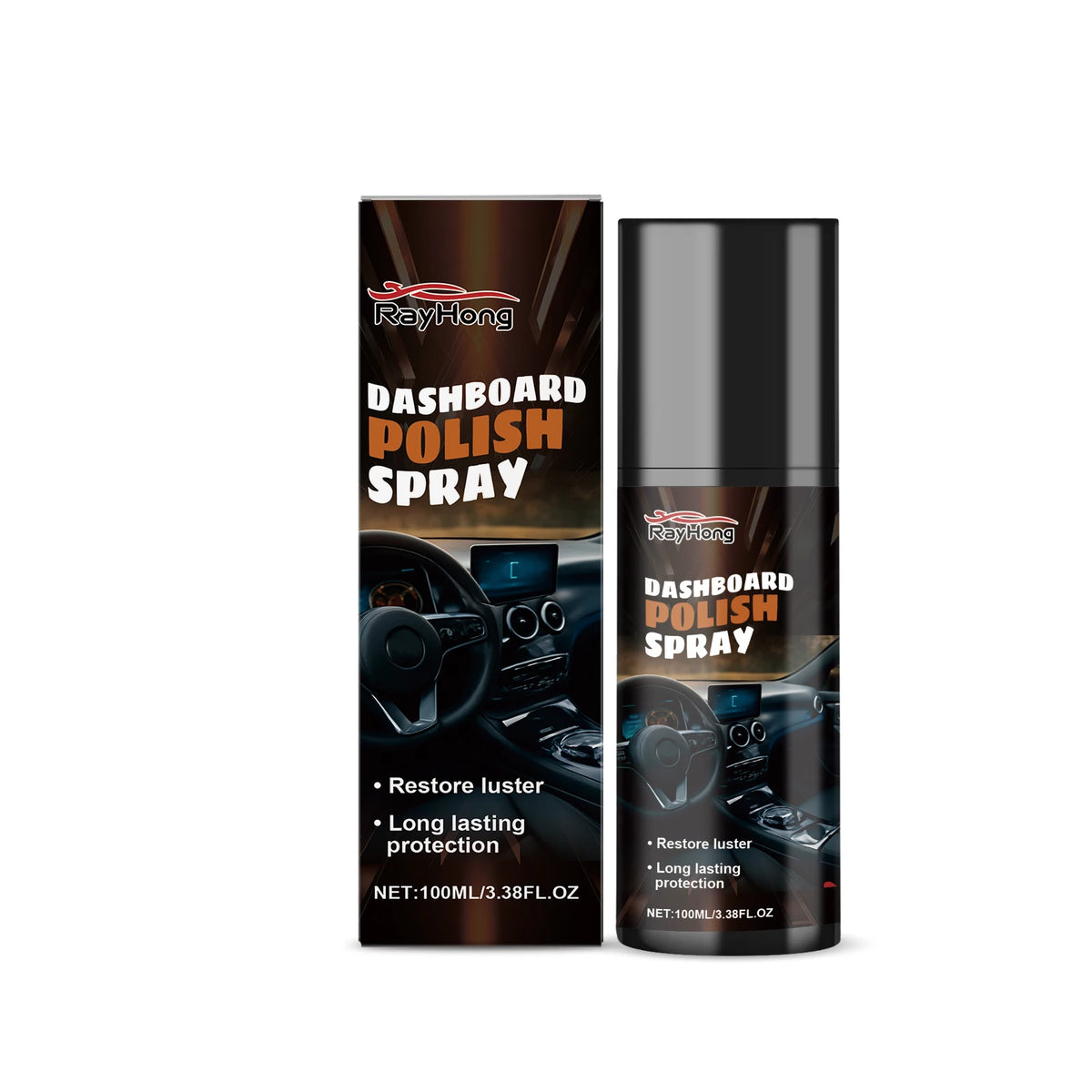 Car Interior Polishing Spray Interior Instrument Panel Cleaning Dirt Refurbishment Daily Maintenance Spray