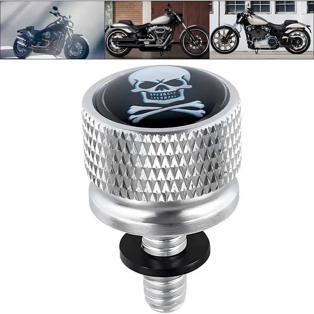 Black Motorcycle Rear Seat Bolt Fender Bolt Screw 1/4"-20 Thread For Harley Sportster Dyna Softail Street Glide 1996-2015