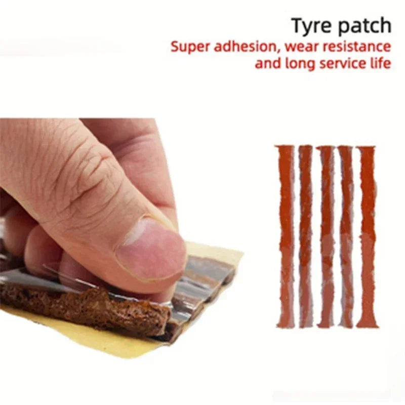 Clearance_Motorcycle Tire Repair Kit car Puncture Plug Tools Tyre Puncture Emergency for Tire Strips Stirring Glue Repair Tool K
