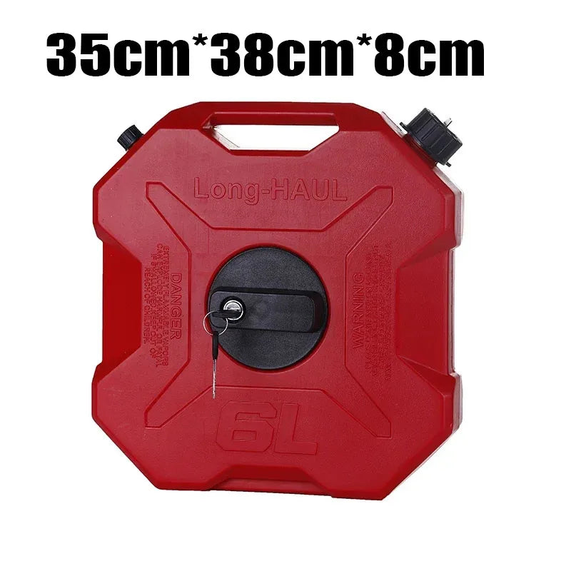 6L Camping Water Container Large Capacity Outdoor Water Bucket Portable Car Water Tank with Faucet for Camping Motorcycle Fans