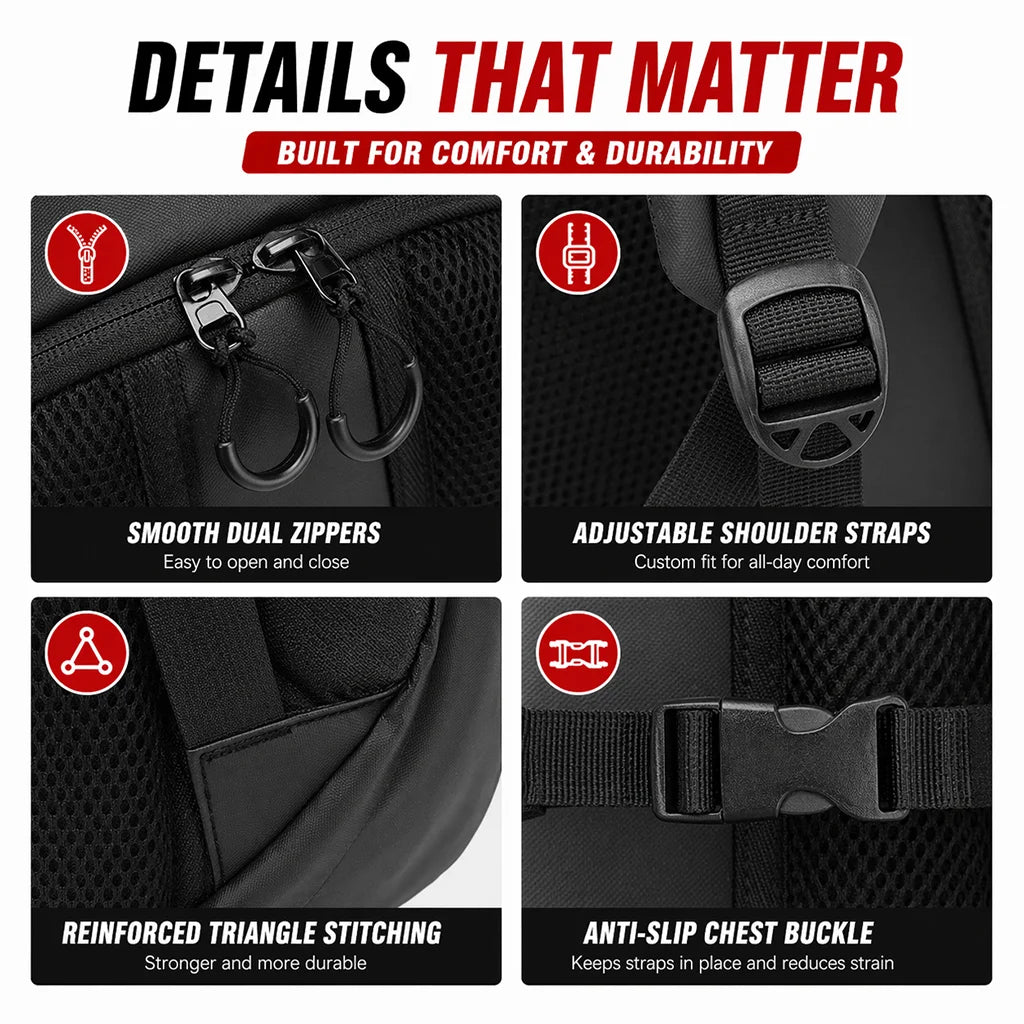 Knight Backpack Motorcycle Helmet Bag Travel Equipment Waterproof Large Capacity For CFMOTO 675NK 675sr 675sr-r 675 SR SR-R NK