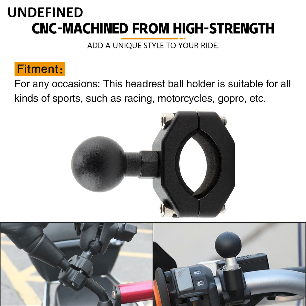 Ball Head Adapter Mount Base Motorcycle Handlebar Rearview Mirror Bracket for DJI GoPro Insta360 Action Camera Accessory