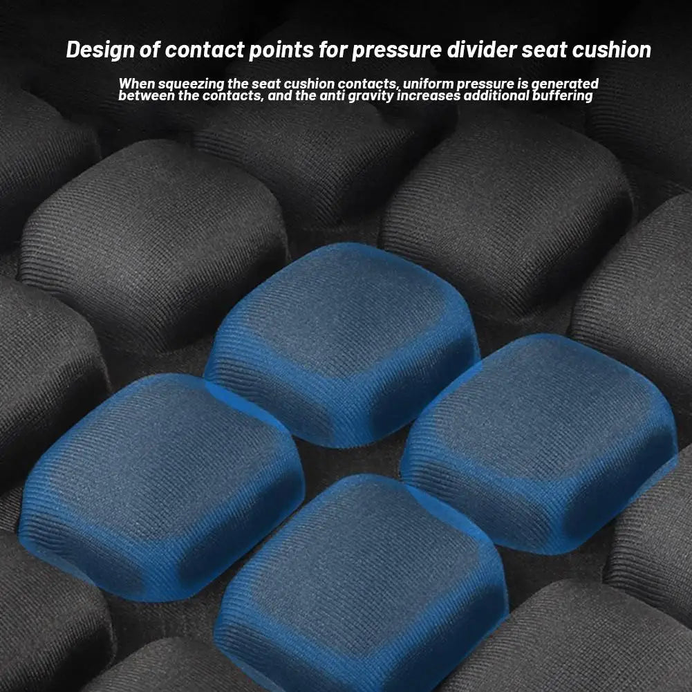 Motorcycle Seat Cushion Black Foam Soft Comfortable Breathable Seat Covers Mats Motorcycles Electric Bike Accessories