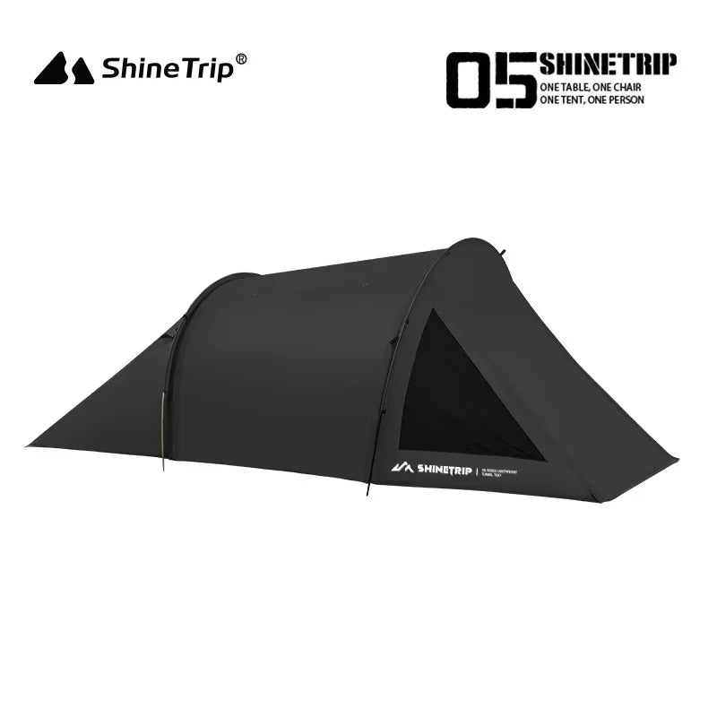 ShineTrip Camping Tent Double Multi Functional Waterproof Sunscreen Large Space Tunnel Tent Motorcycle Camp Travel Skyline Tent