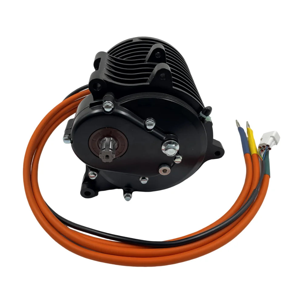 QSMOTOR 138-C 70HJ138A 3000W V3 PMSM Mid-Drive Motor With Internal Gearbox For Electric Motorcycle Moped Dirt Bike