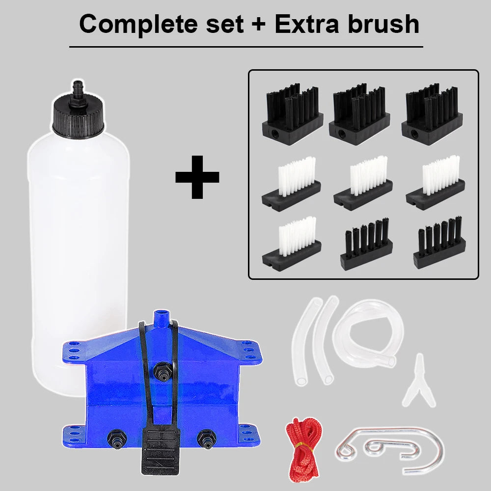 Motorcycle Chain Cleaning Machine Kit for Yamaha R7 R1 Tools for Ducati Panigale V2 for Honda Africa Twin 1100 for Kawasaki Ktm