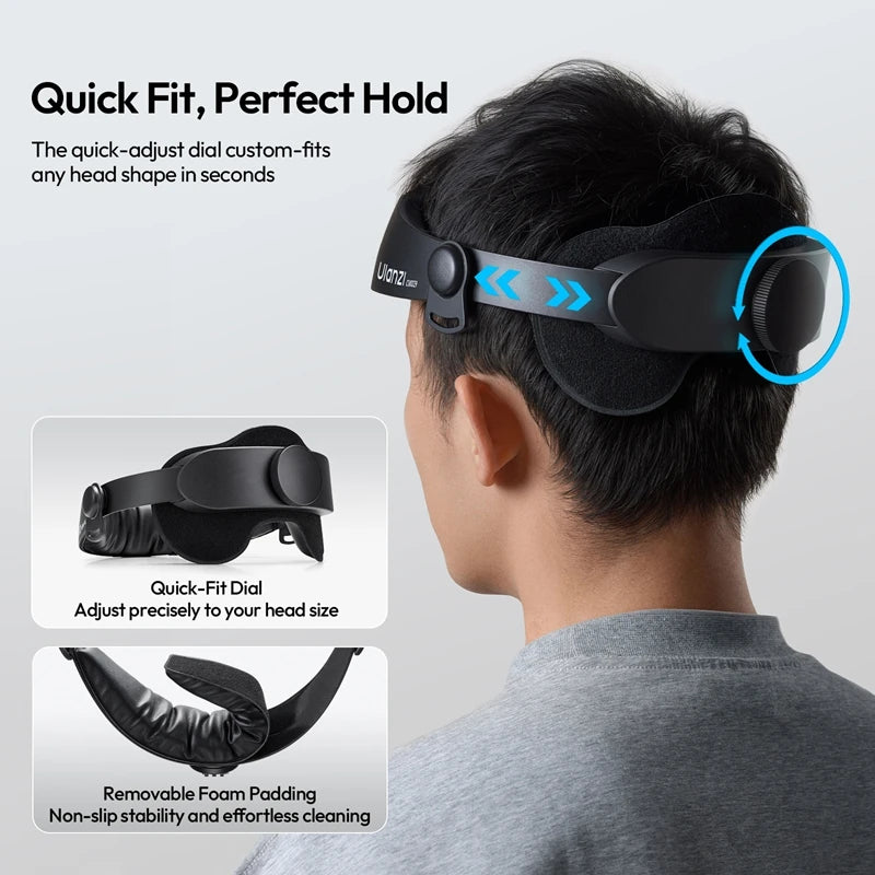 Ulanzi CM029 01 Head Strap Mount for Action Cameras Smartphones for DJI for Gopro Head Strap Mount for Cycling Hiking