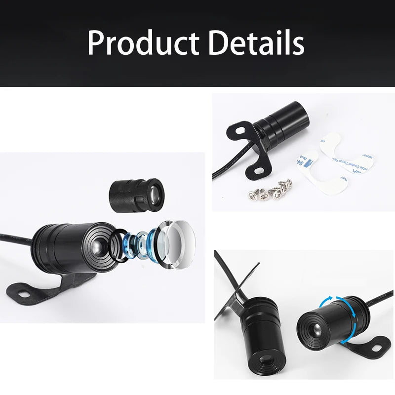 2PCS Motorcycle Angel wings LED projection light electric car street modification welcome decoration anti-collision laser light