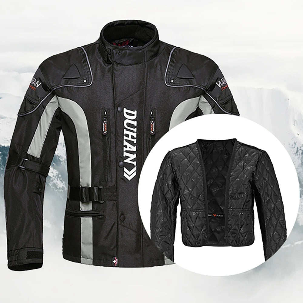 Men's Motorcycle Jacket Windproof Four Seasons Motocross Pants Motorbike Riding Clothing With Protective Gear Wear-Resistant