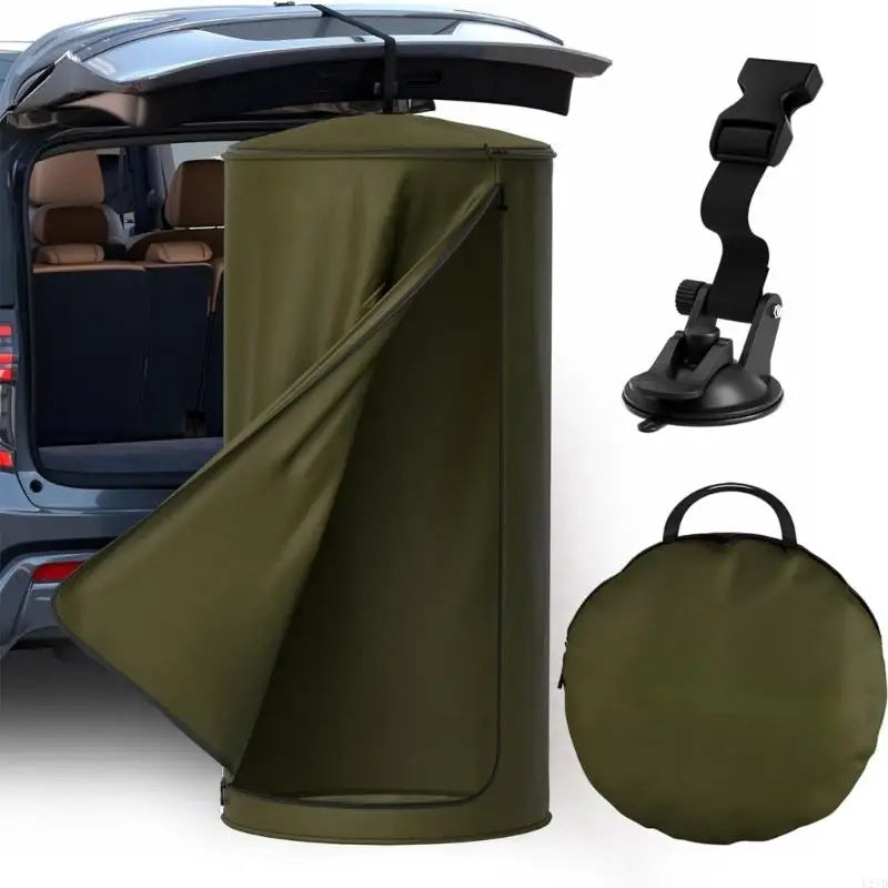 Camping Privacy Shelter with Front Entry for Vehicle Changing