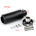 Universal 51/60mm motorcycle exhaust inox muffler carbon fiber exhaust with DB Killer for z900 R3 R25 MT07 MT09 R1 Z400 Z650