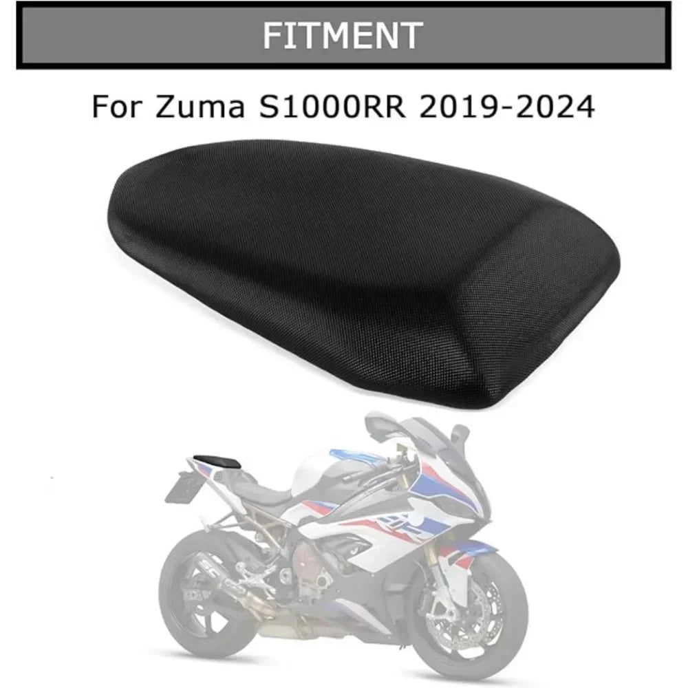 Motorcycle Rear Passenger Cushion Saddle Seat Rear Pillion Passenger Seat  for BMW S1000RR 2019 2020 2021 2022 2023 2024