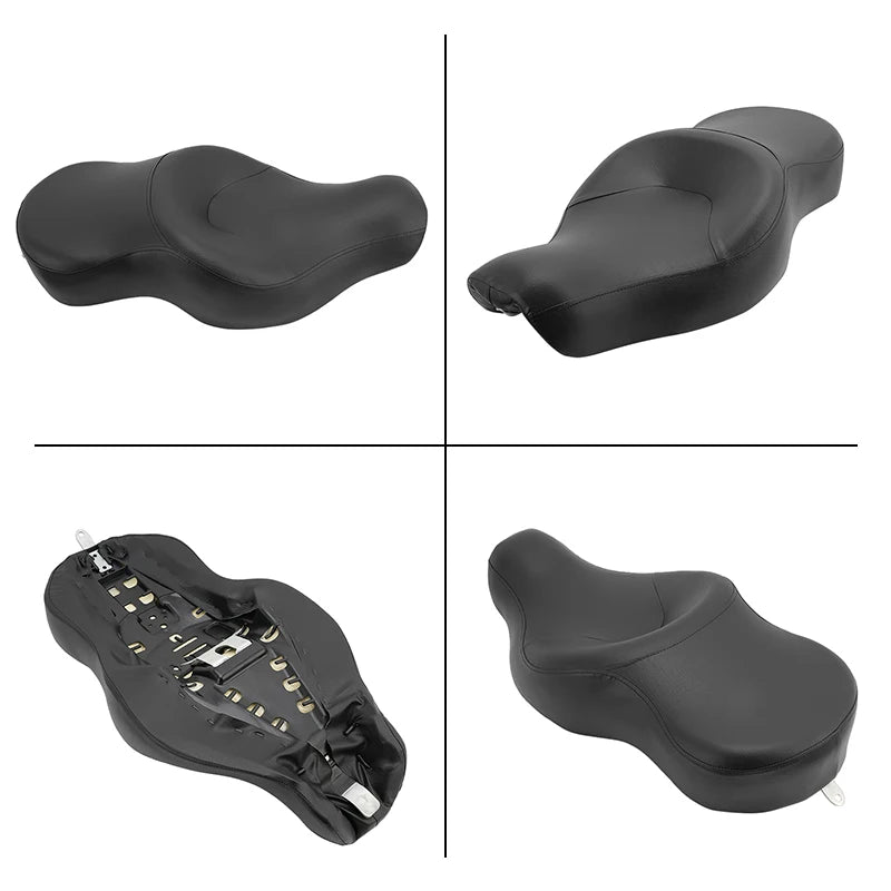 Motorcycle Two UP Driver Front Rear Passenger Seat PU Leather For Harley Sportster XL883 XL1200 Iron XL 883 1200 48 2004-2015