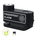Disc Brake Lock 120dB Fingerprint Motocycle Alarm with Keys Anti-theft Lock Rechargeable Motorbike Accessories