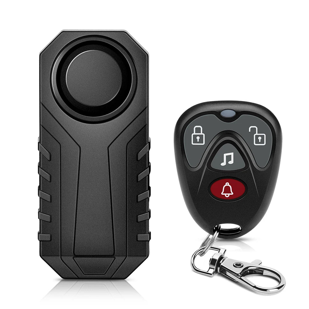 Wireless Motorcycle Bike Vibration Alarm IP55 Waterproof Bicycle Alarm Remote Control Anti-theft Motobike Detector Alarm System