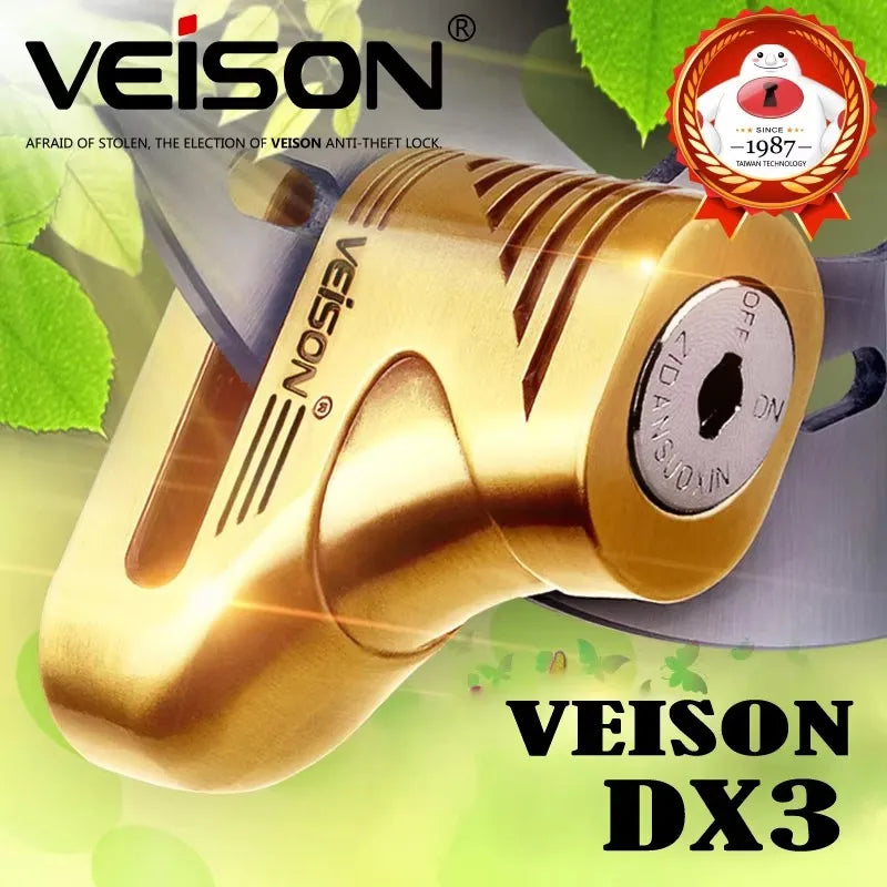 VEISON Anti Theft Motorcycle Lock Outdoor Motocross Anti Theft Disc Brake Lock Safety Protection Bicycle Disc Lock