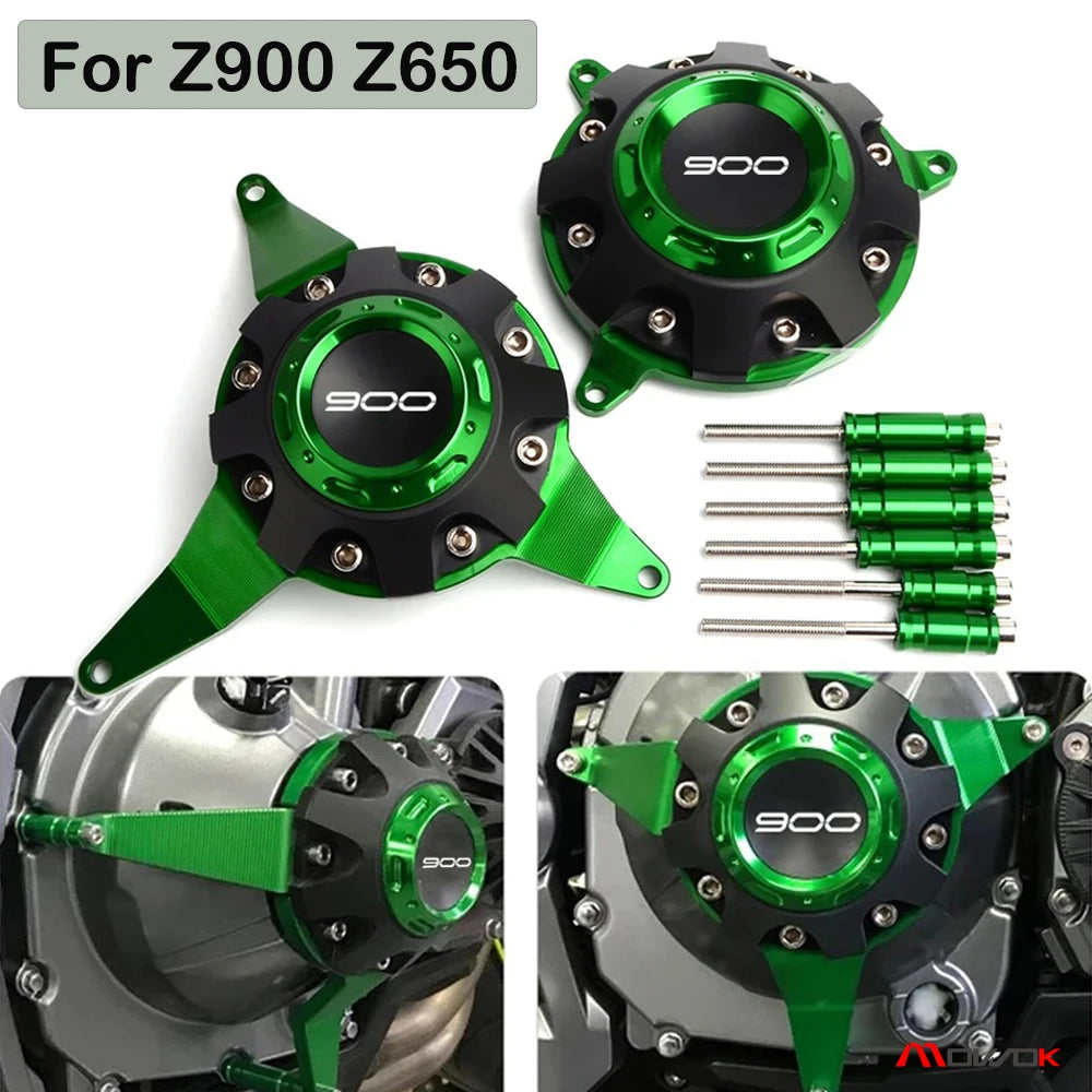 For KAWASAKI Z900 Z650 Z900SE 2017-2025 Motorcycle Aluminum Engine Stator Engine Protective Cover Falling Protection Z 900 650
