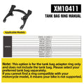 Rhinowalk Motorcycle Magnetic Tank Bag 6.5L Waterproof Dry Quick Release Bag for BMW KTM Honda Install Base Sold Separately