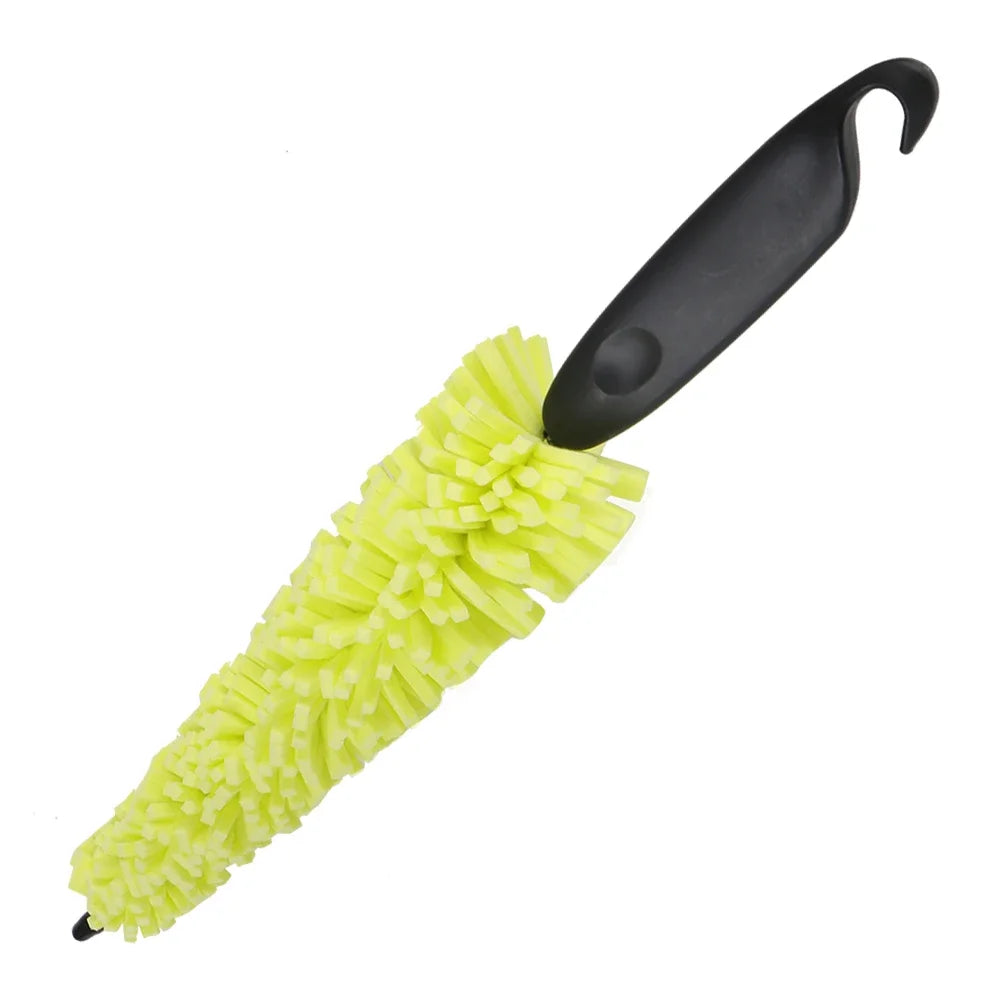Motorcycle 29cm Sponge Brush Wheel Rims Washer Car Hubcaps Wash Auto Cleaning Tool With Handle Bicycle Dirt Pit Bike Accessories