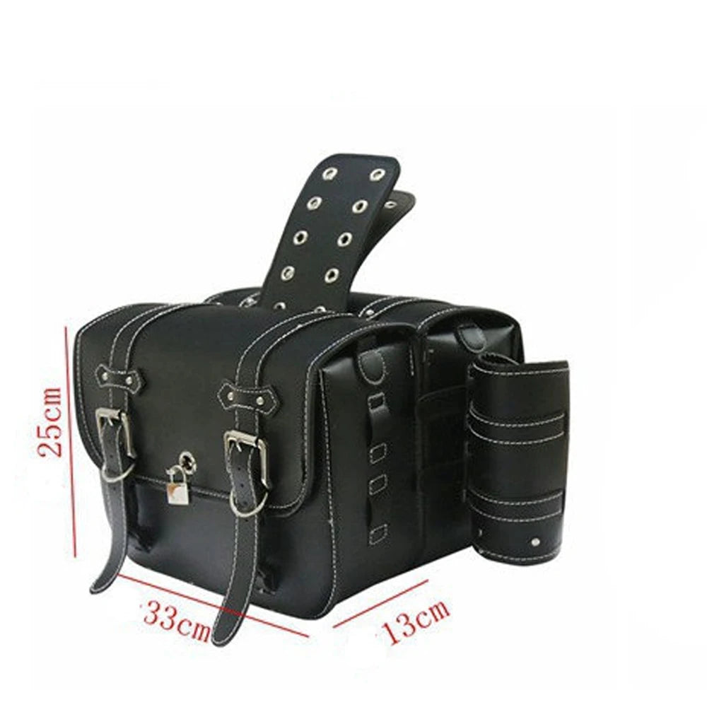 Luggage Tail Rear Bags For Sportster 883 1200 Honda Yamaha Suzuki Motorcycle SaddleBag Motorbike Side Bags Storage Tool Parts