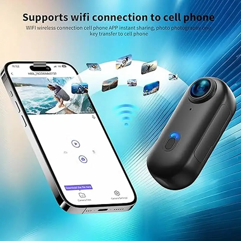 Sport Camera Mini Body Cam Helmet Handlebar Motorcycle Road Battery Body Cam Full HD 4K Wifi Sports Action Camera
